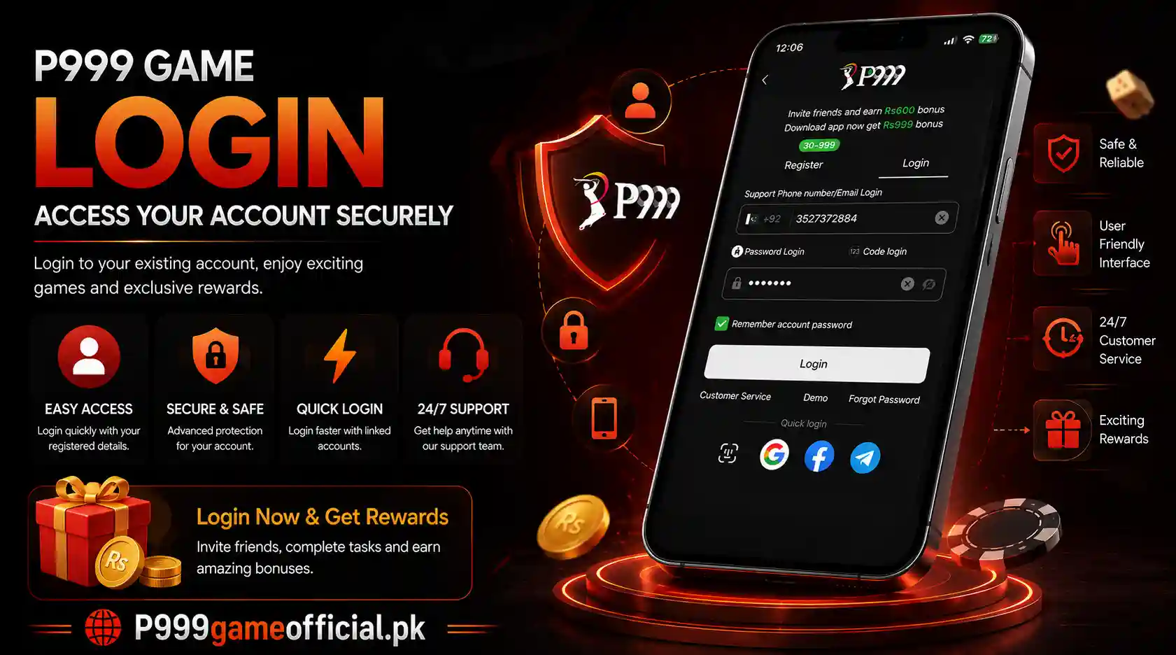 P999 Game Login