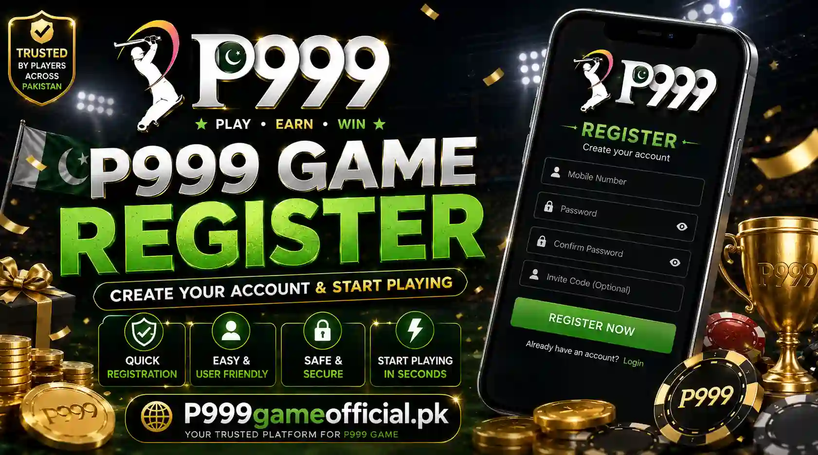 P999 Game Registration