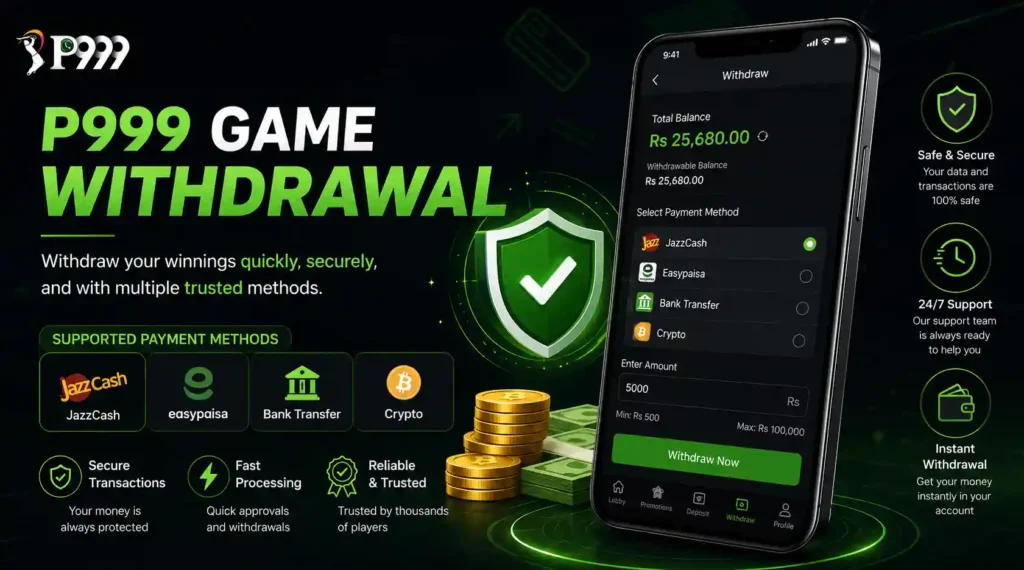 P999 Game Withdraw