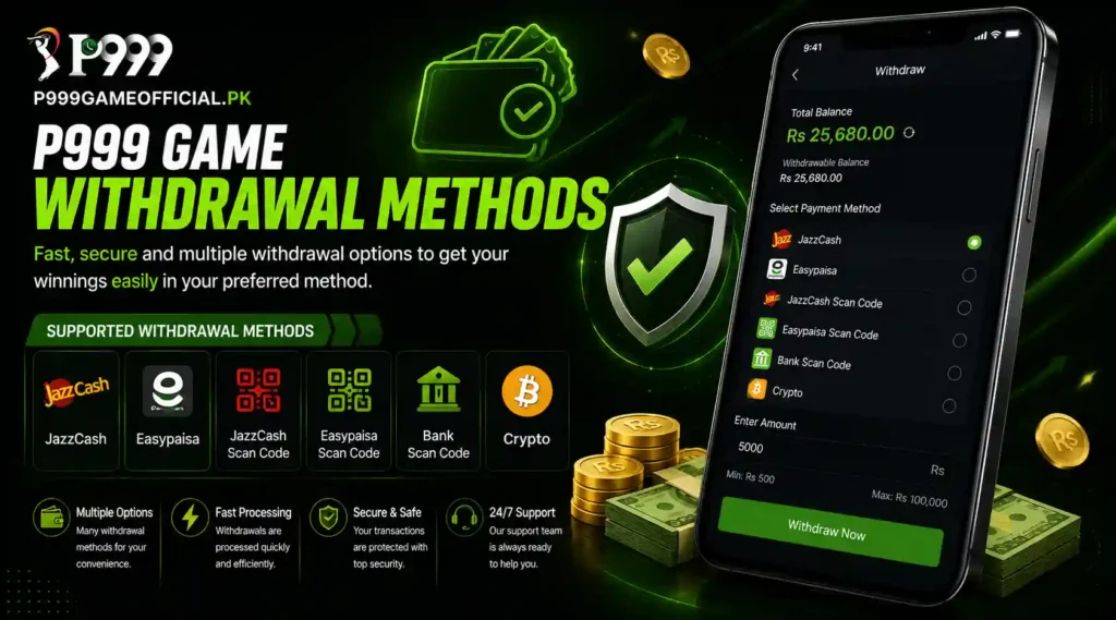 P999 Deposit Methods