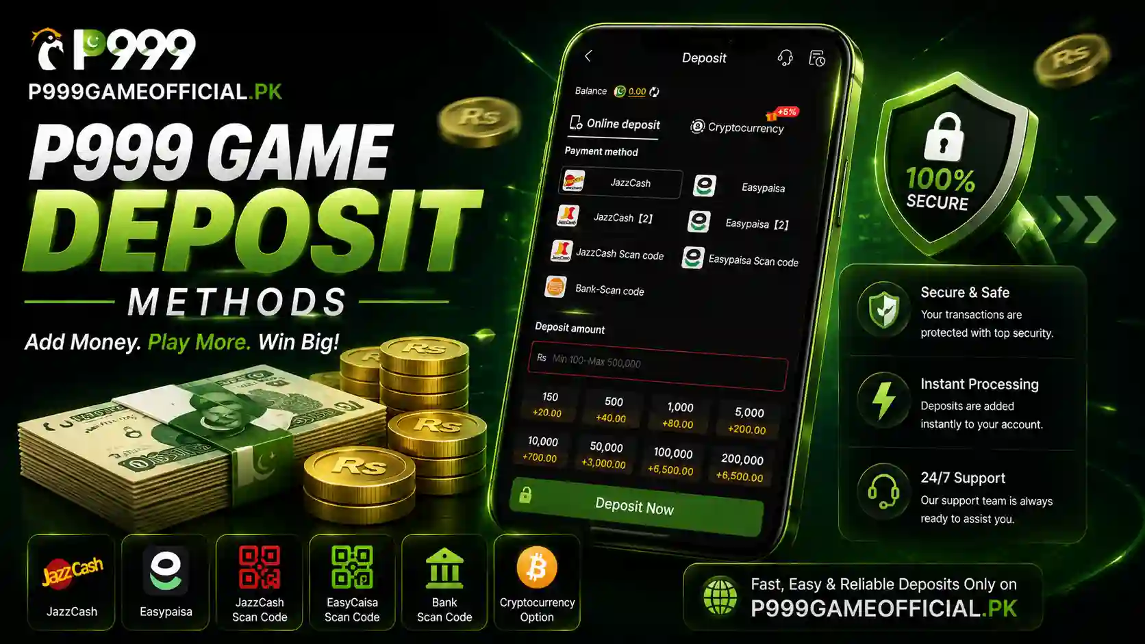 P999 Game Deposit
